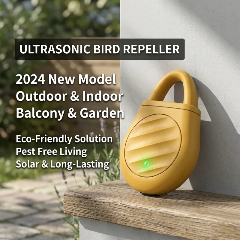 New Ultrasonic Bird Repeller Special for Home Balcony Efficiently Drives Pigeons Safe Eco-Friendly Device Suitable for Outdoor