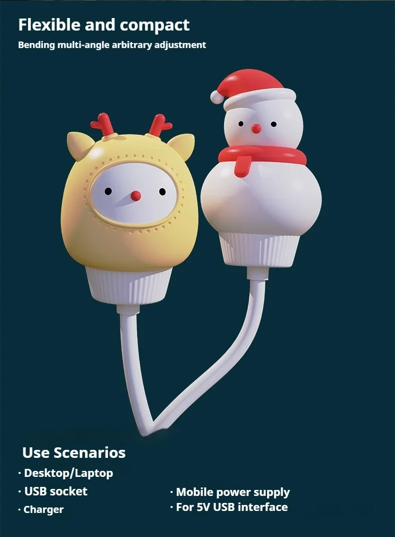 USB Night Light LED Cute Cartoon Night Lamp Bear Chick Kitten for Baby Kid Bedroom Decoration Bedside Lamp