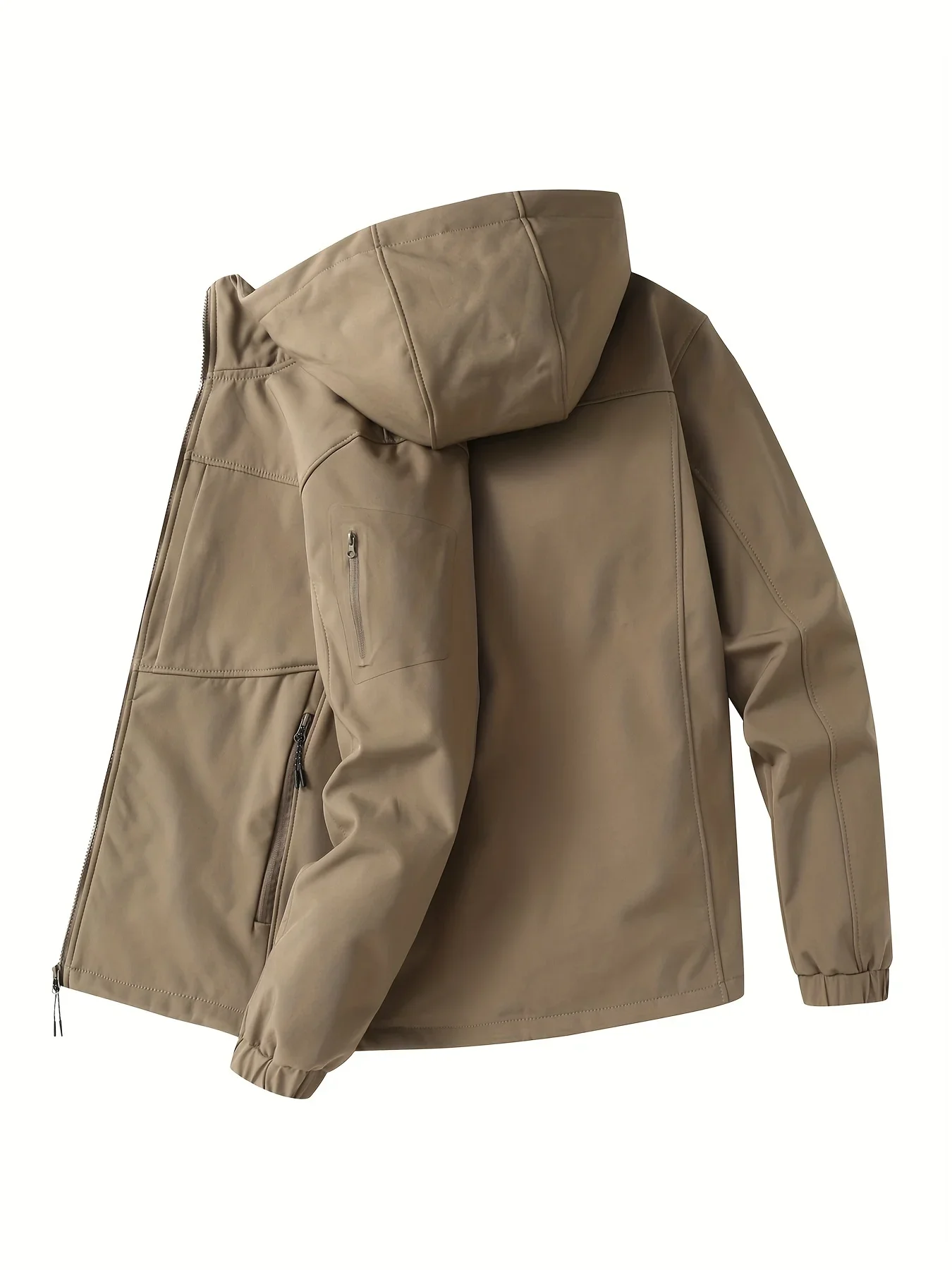 Trench Coat Casual Jacket Hooded Jacket Top Coat Man Motorcycle Camping Military Sport Techwear Windbreaker Heating