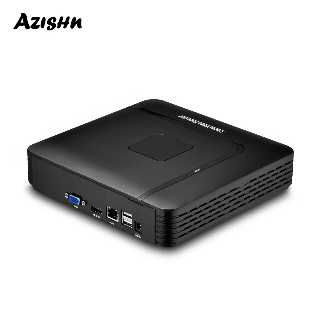 

AZISHN H.265 NVR 32CH 16CH 9CH 4K 8MP Real Time Recording Face Detection Recorder P2P Remote Access VGA FTP CCTV NVR