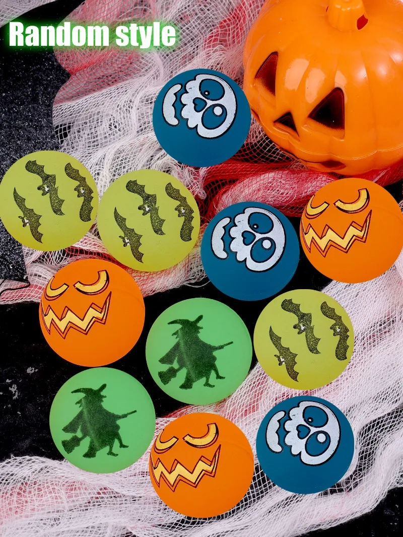 Description Picture 6 of item30/5Pcs Funny Bouncy Eyeballs Glow in The Dark Scary Green Eye Balls Halloween Haunted House Thematic Decorations Party Supplies