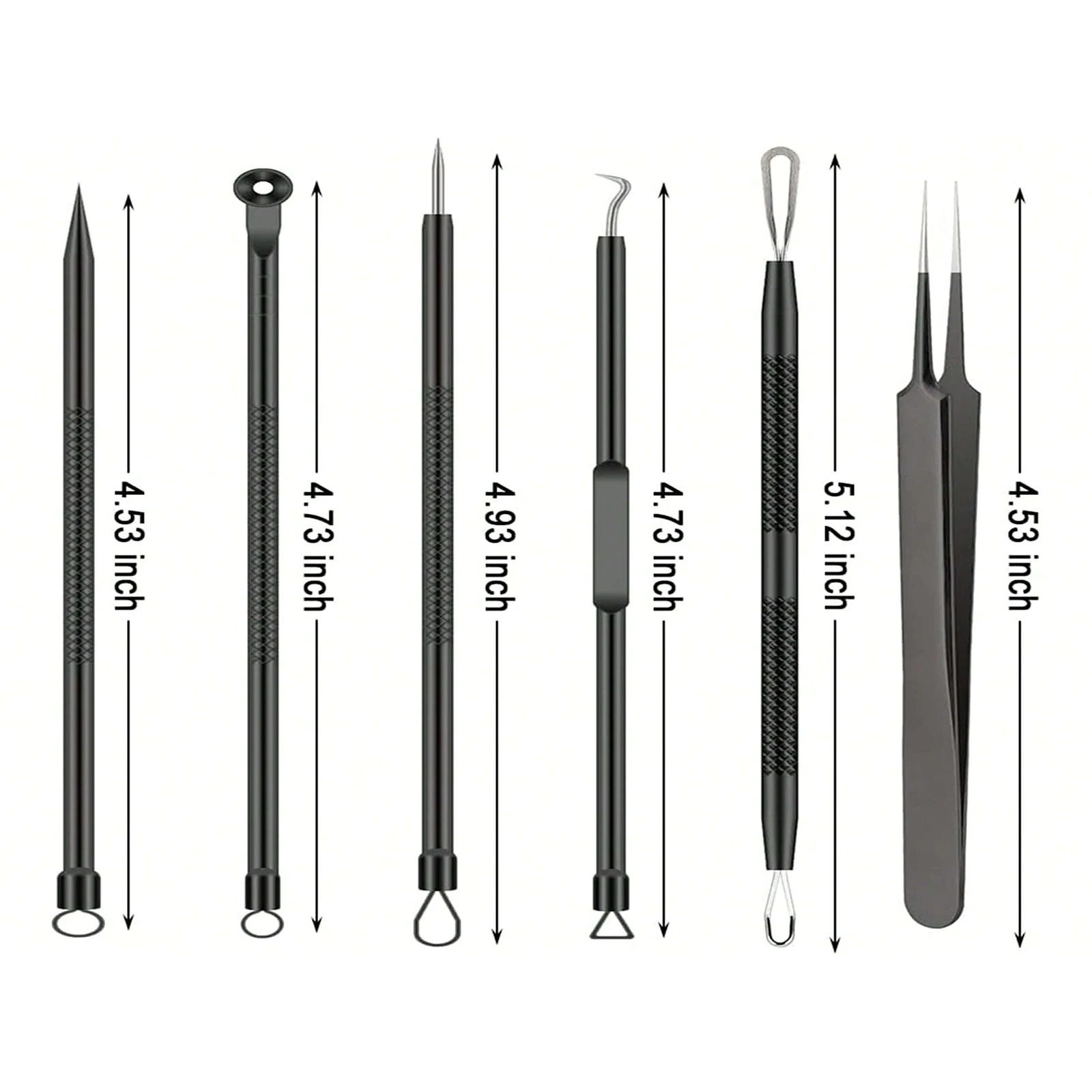 6 Piece Blackhead Acne Removal Kit Acne Blackhead Removal Needle Stainless Steel Set Tools Facial Skin Care Cleansing acne blackhead removal tool