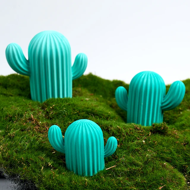 Stampi In Silicone Per Candele A Forma Di Cactus - 3 Modelli 3D Per Resina, Sapone E Artigianato | Fai Da Te Creativo - Foto 7