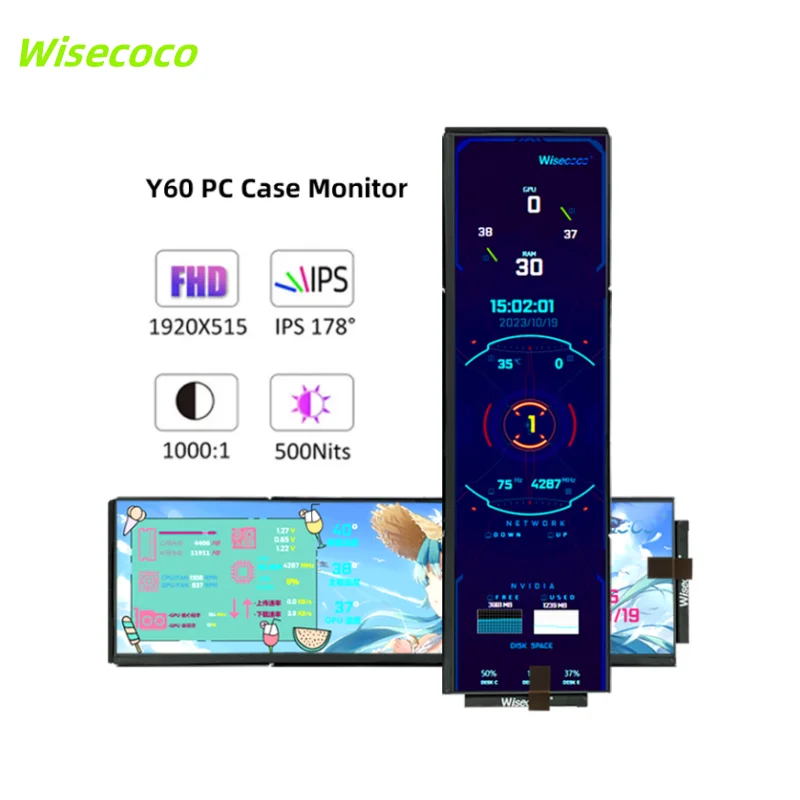 Wisecoco-Monitor-port-til-de-12-6-pulgadas-para-gamer-pantalla-LCD ...