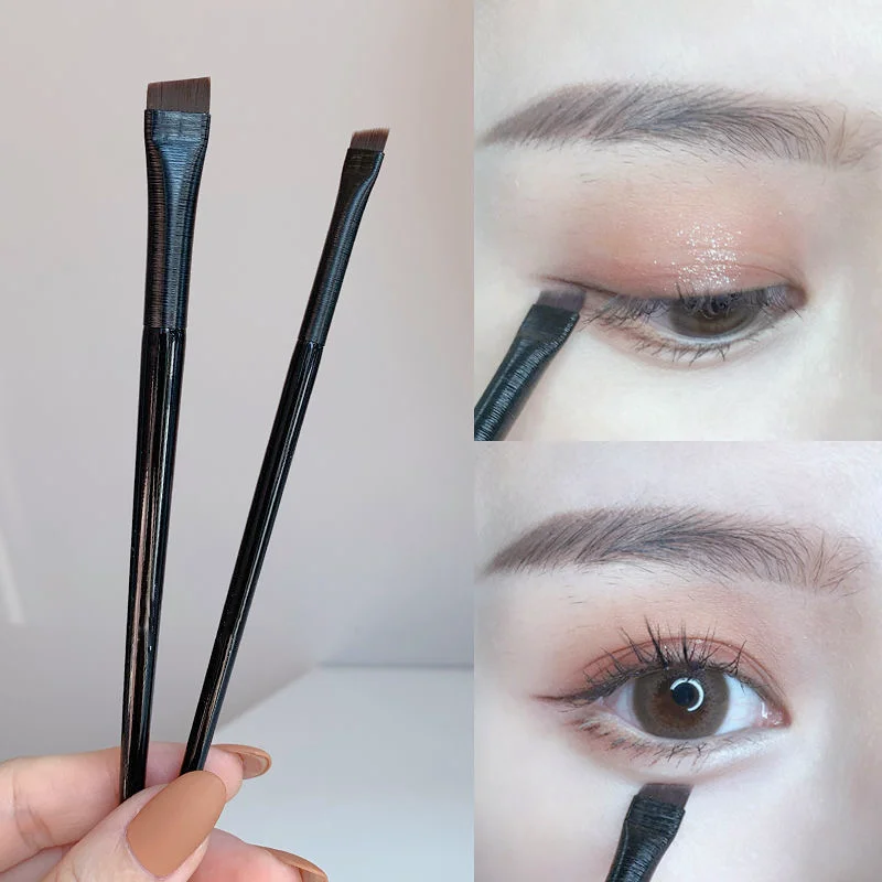 1/2pcs Makeup Brush Blade Makeup Brushes Angled Thin Eyebrow Brush Flat Fine Eyeliner Brush Professional Liner Brow Beauty Make Up Tool