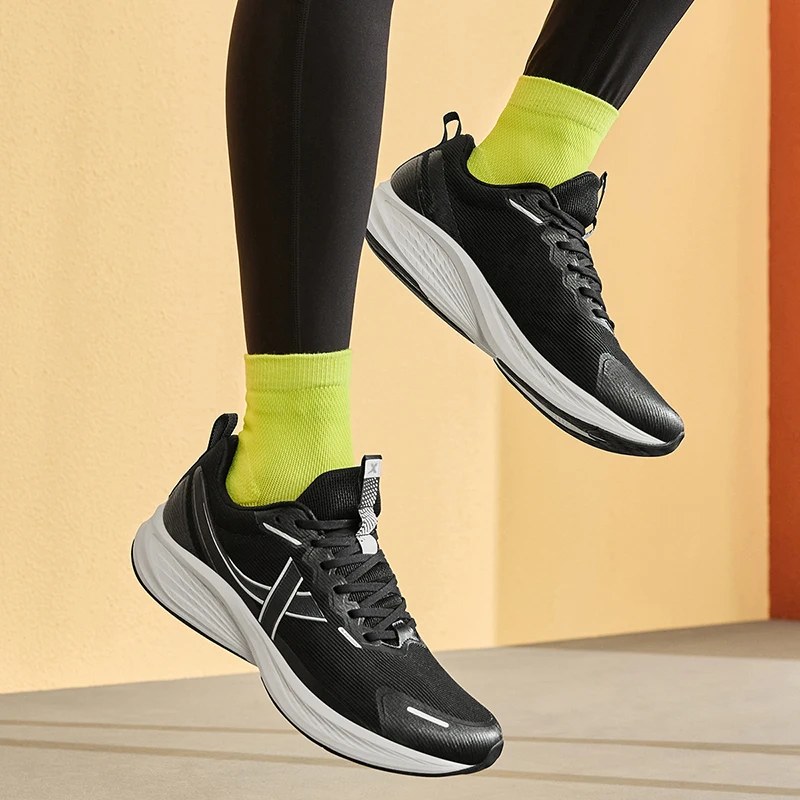 Xtep Five Speed ET Running Shoes For Men Autumn Non-Slip Sports Shoes Trendy Retro Cushioning Sneakers 876319110088