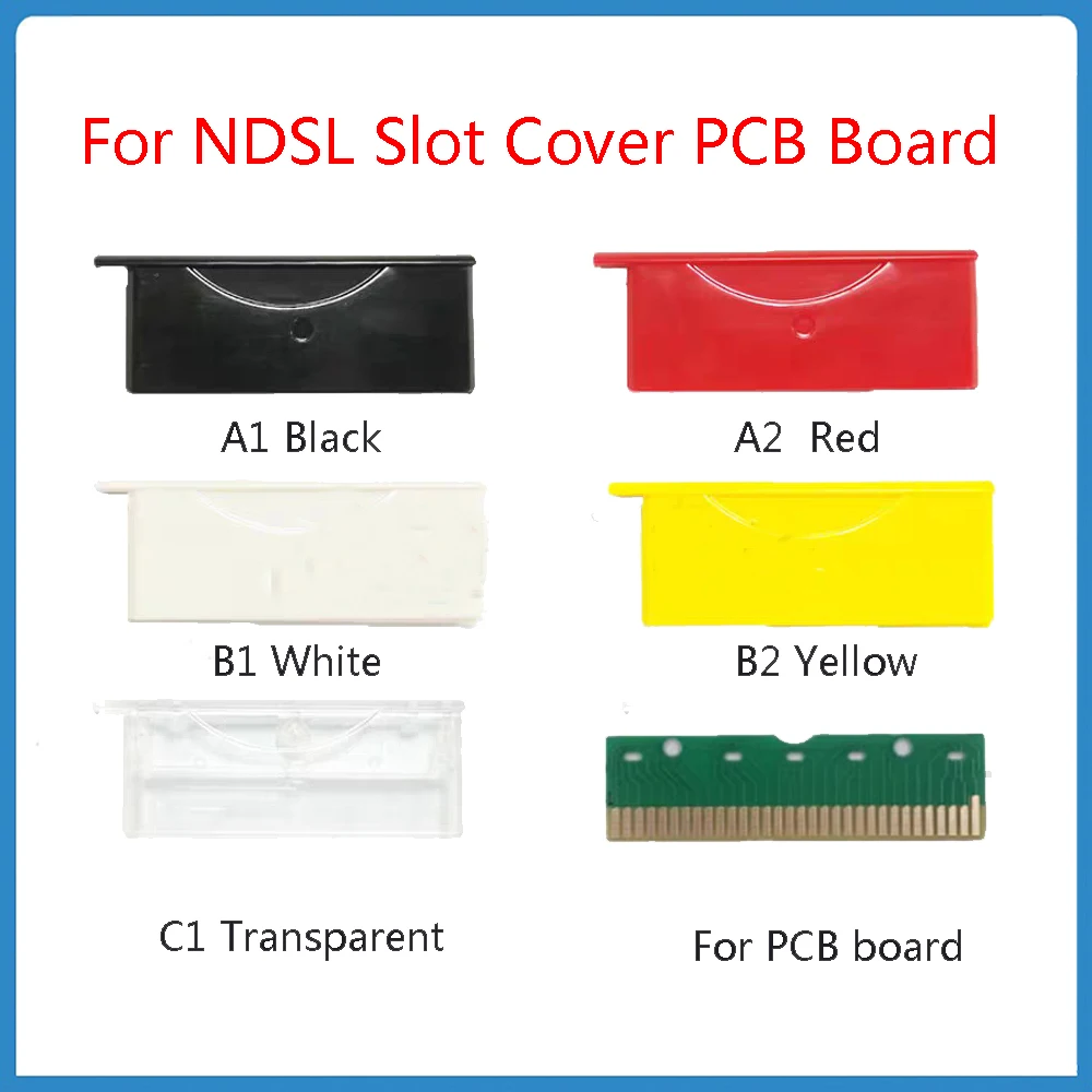 Per Ndsl Slot Cover Pcb Board Per Nintend Ds Lite Console Card Copertura Antipolvere Clip Antipolvere Coperchi Antipolvere Gold Finger Pcb Board