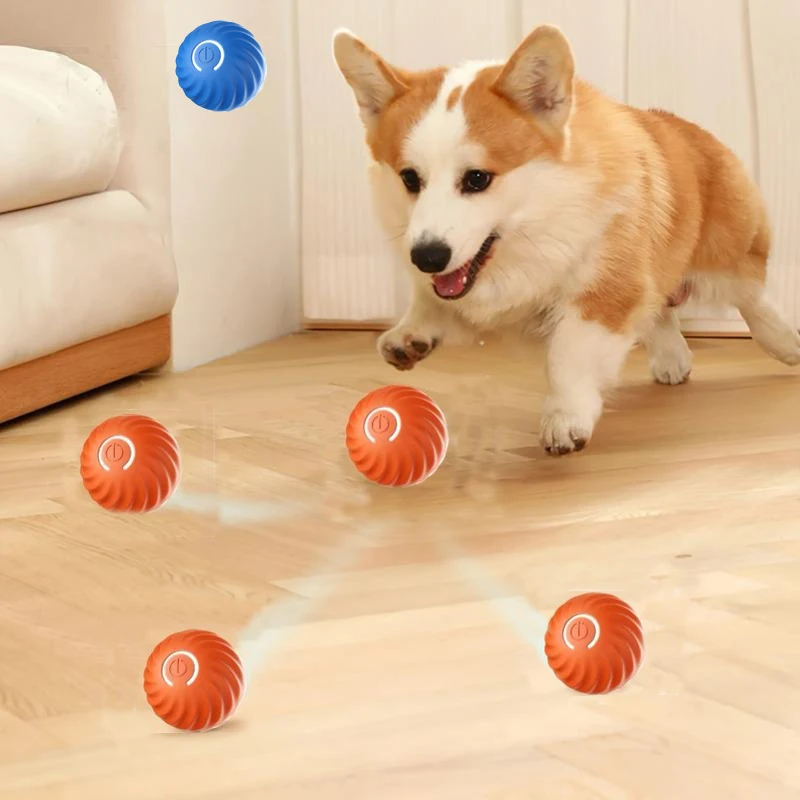 

Pet Toy Automatic Rolling Jumping Ball Toys Dog Puppy Cat Interactive Ball Toy Pet Supplies для собак