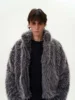 Tung Sung Fur Imitation Thickened Men Faux Fur Coat Men Warm New Winter High Quality Luxury Fluffy Jacket 6
