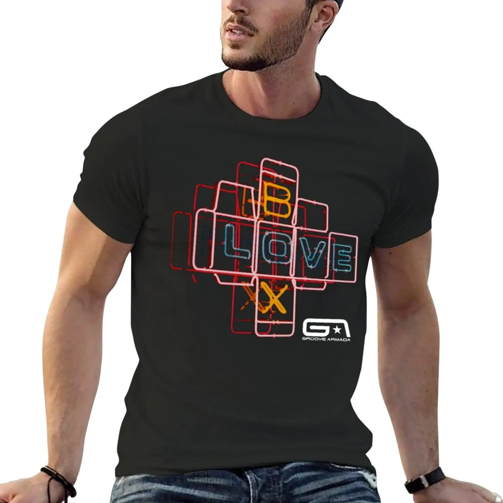 

GROOVE ARMADA Essential T-shirt blanks anime plain mens white t shirts