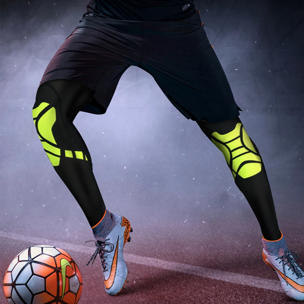 1 Piece Sports Leg Sleeves Compression Anti-UV Full Long Leg Covers for Running Basketball Football Volleyball Cycling Fitness