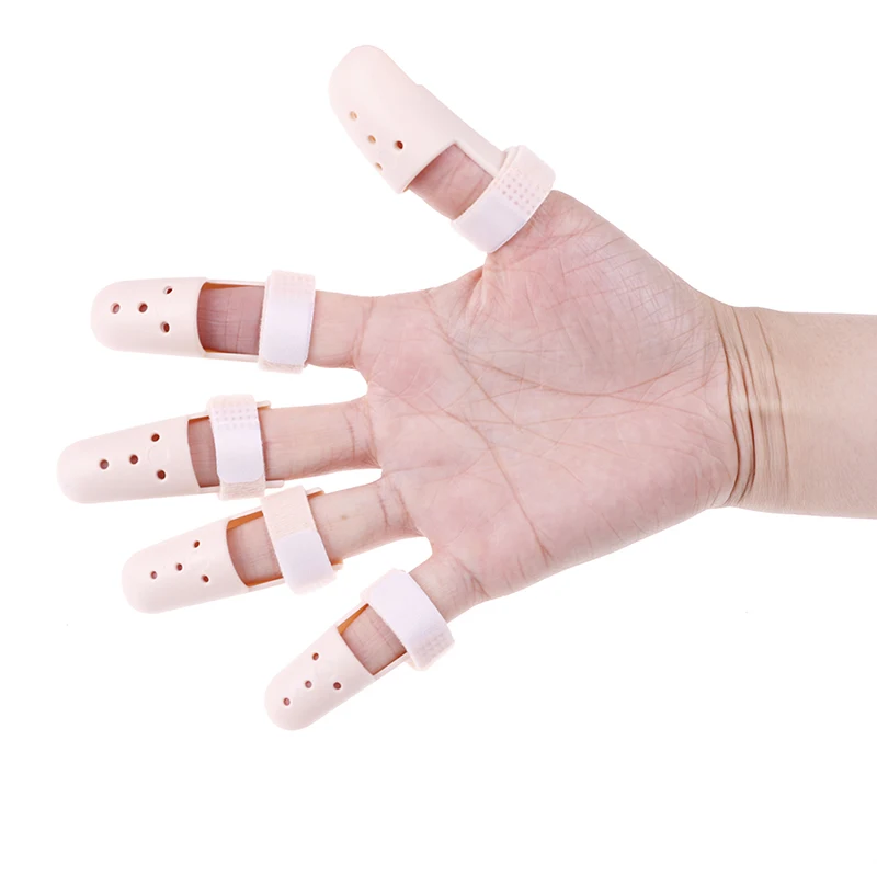 1Piece Finger Splint Brace Adjustable Finger Support Protector for Fingers Arthritis Joint Finger Injury Brace Pain Relief 3