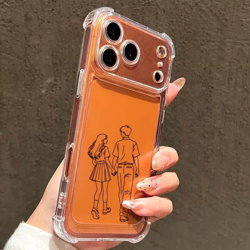 Personalized Custom Photo Sketch Lines With Four Corner Anti Fall thumbnail 3