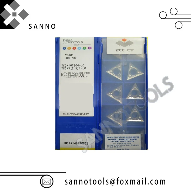 

Inexpensive And Hot Sale Turning Tools 10pcs/lots YD101 TCGX16T304-LC CNC Carbide Turning Inserts
