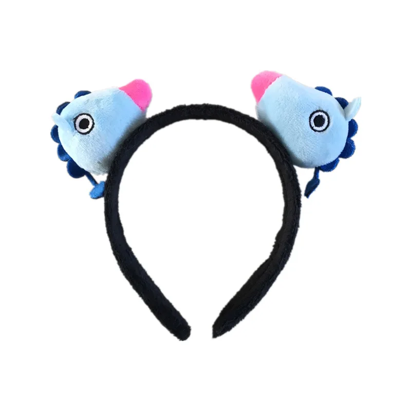 Diadema de felpa de dibujos animados para niña, diadema de Kpop para lavar la cara, herramienta de maquillaje limpia, accesorios de Aro para el cabello, regalos, diadema de concierto