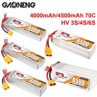 70C 3S-11.4V 4S-15.2V 6S-22.8V GNB 4000mAh 4500mAh HV Lipo Battery For FPV Drone RC Quadcopter Helicopter Car Boat UAV XT60/XT90 1