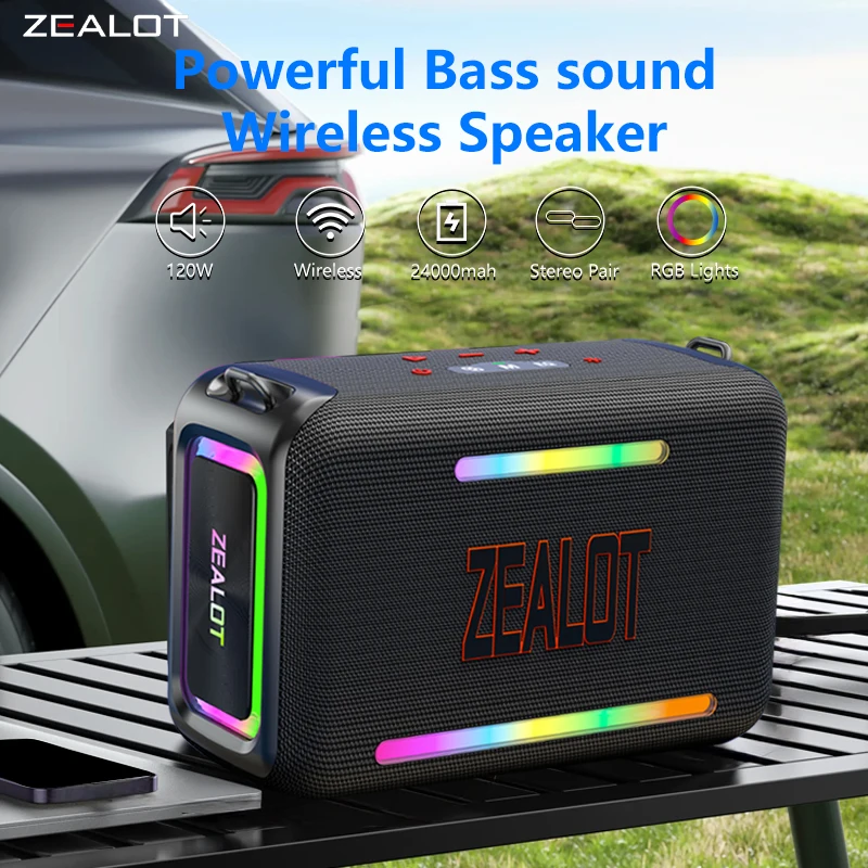 Amazon.com: ZEALOT 120W Bluetooth Speaker, Wireless Speakers