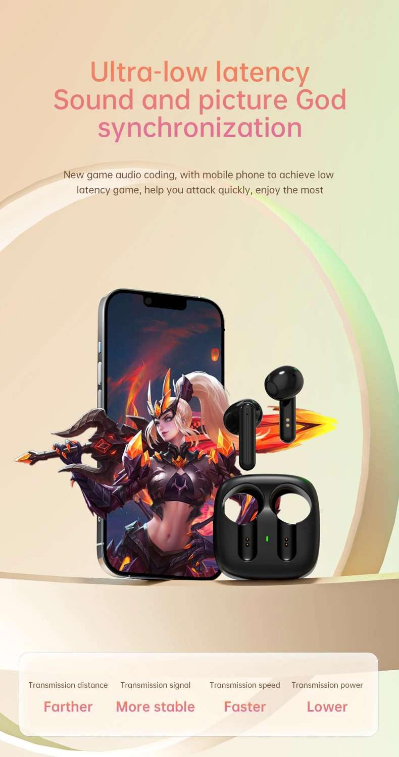 Cuffie wireless bluetooth con custodia di ricarica hifi e micro_voghion.com