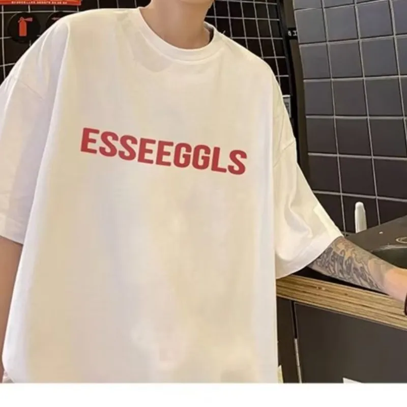 

Y2k Smooth Graphic T-shirt Shirts And Short Sleeve Men Polo Omori Vintage Tops Goth Essentials Anime Tees Chainsaw Capybara Hara