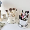360 Rotating Desktop Makeup Brushes Holder Portable Desktop Makeup Organizer Cosmetic Storage Box Make Up Tools Lipstick Rack 5