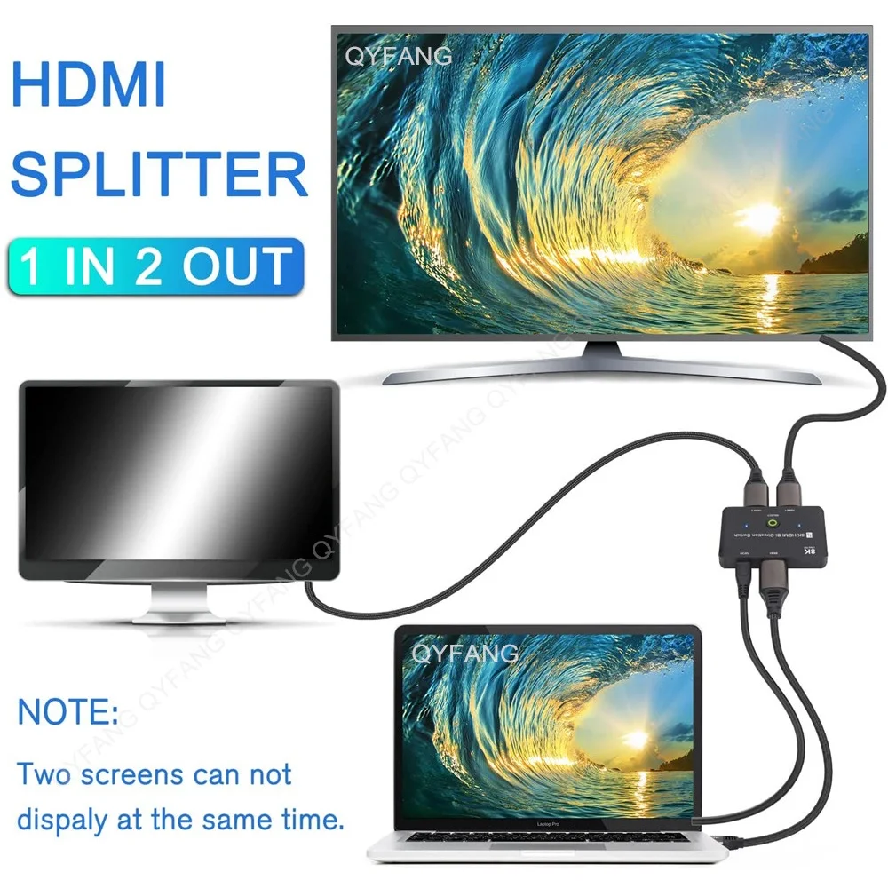 Switch Compatível com Hdmi 8k 4k 60hz 120hz em Out hd 2.1 Bi-direction Conversor para Ps5 Adaptador Divisor Switcher - Image 5