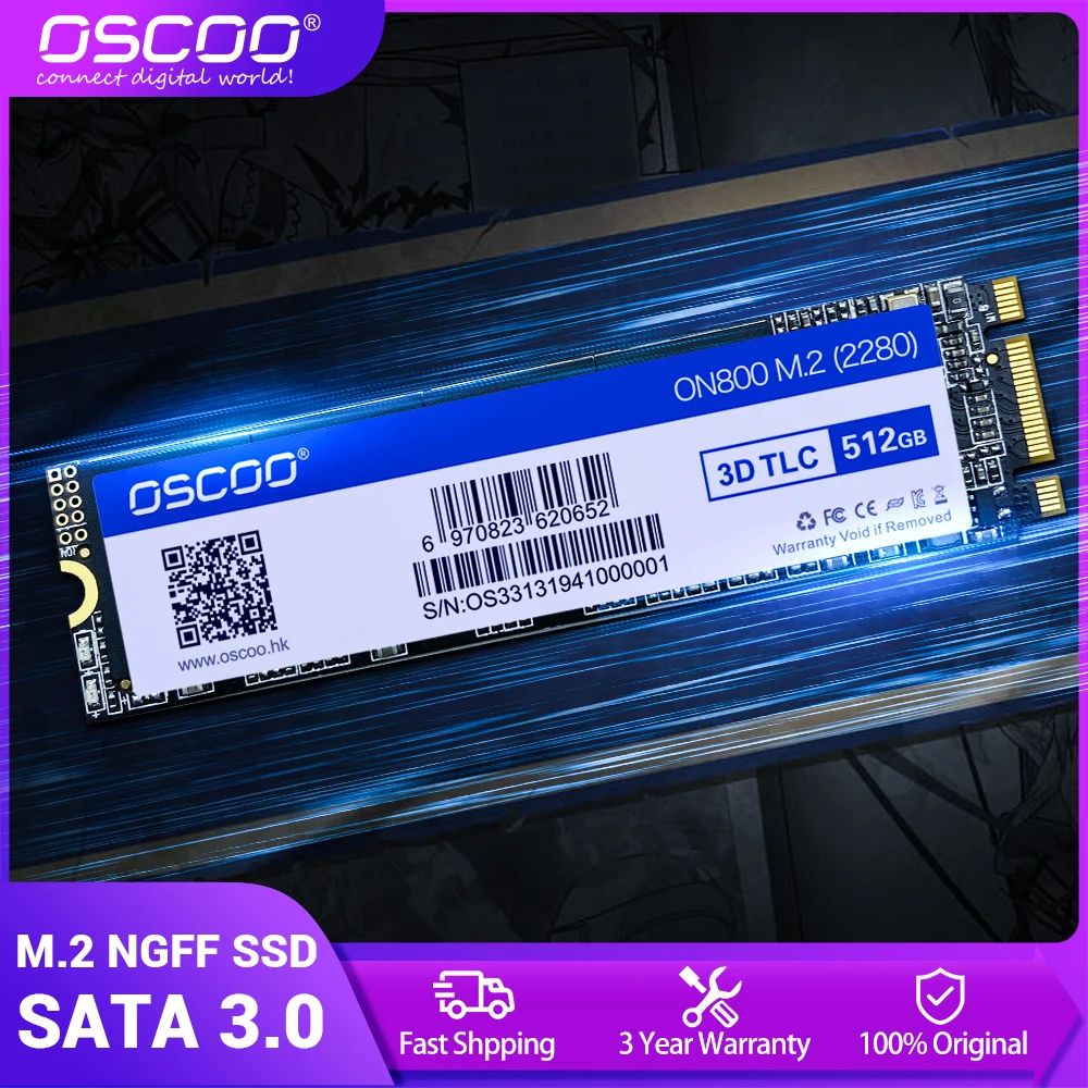 Oscoo M.2 Ssd Ngff 2280 Unità A Stato Solido 128Gb 256Gb 512Gb 2D Mlc Chip