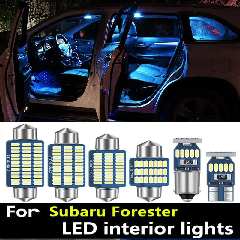 

For Subaru Forester 2003-2020 Car Interior LED Light Reading Light Indoor Dome Light Trunk License Plate Light Lighting Bulb Kit