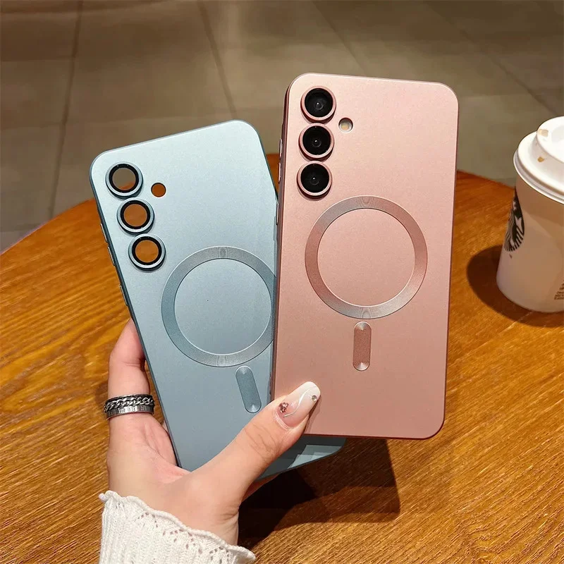 For Magsafe Luxury Liquid Magnetic Case For Samsung Galaxy S26 S25 S24 S23 S22 Ultra Plus FE A17 A56 A36 A16 A55 A35 Phone Cover 4
