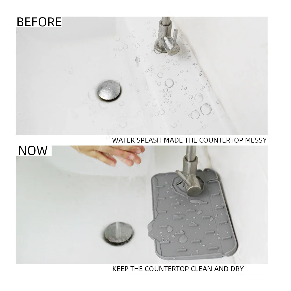 Kitchen Sink Splash Guard Double-sided Drain Mat Kitchen Gadget kitchen splash guard kitchen sink pad