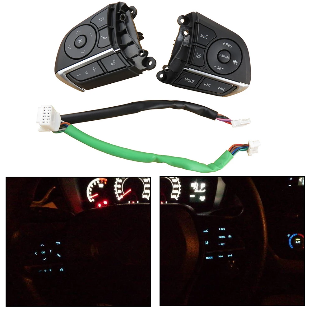 NewCruiseControlButtonSteeringWheelControlSwitchForToyota