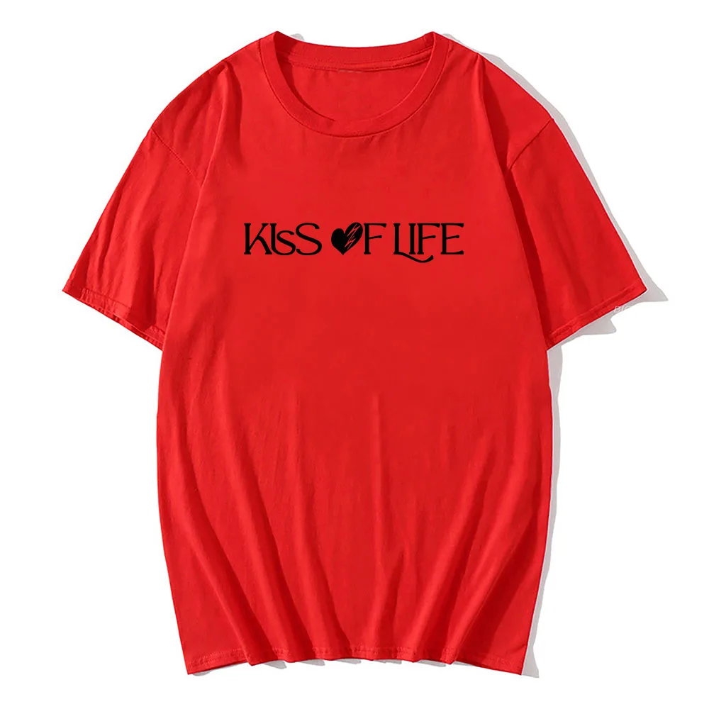 アイドル kiss of life tshirt Kiss Of Life - Key Of Factory Official MD T-Shirt – Kpop Omo