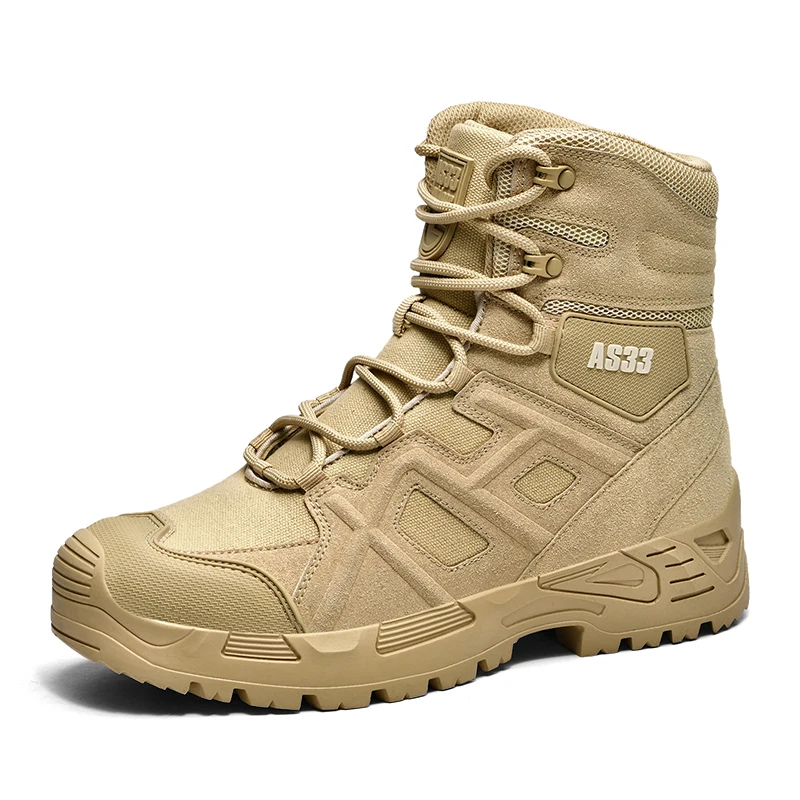 

Large Size 39-47 Mountain Hiking Shoes for Men Combat Sport Hunting Climbing Trekking Boots Tactical Outdoor Sneakers Mens
