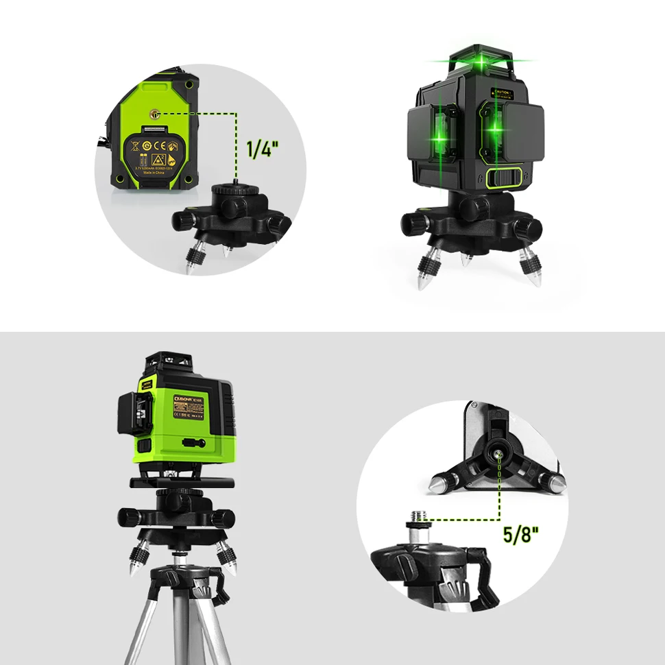 Laser Level Lines laser level 360 Rotation Metal Base
