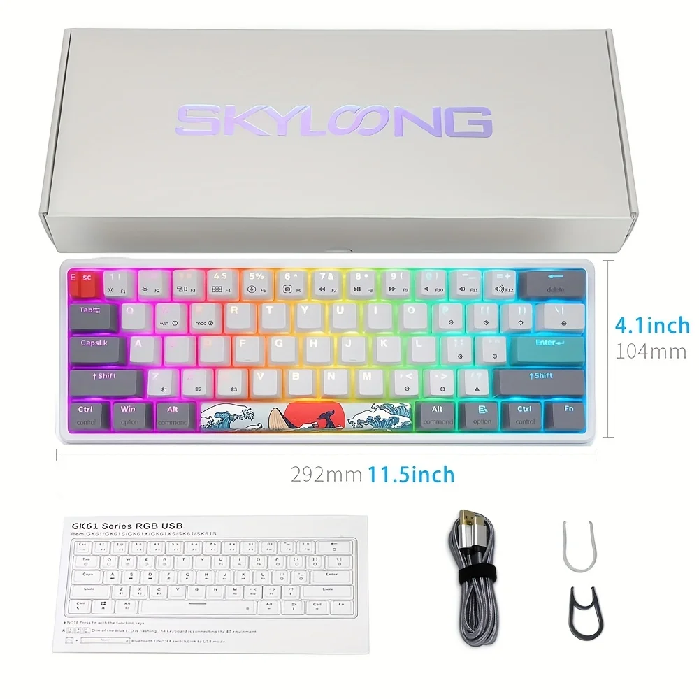 【専用ページ】Keyball61 完成品 ALL WHITE RGB Amazon.com: HK Gaming GK61 Mechanical Gaming Keyboard 60