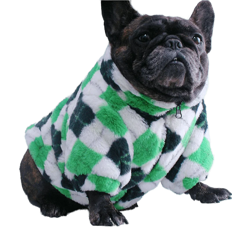 

Dog Clothes Winter Pet Small Medium-sized Dog Pug Teddy Rabbit Fleece Warm Thickened Cotton Coat French Bulldog Dog Jacket