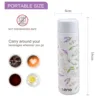 Leno 140ML Small Mini Vacuum Insulated Water Bottle Portable Leakproof Travel Mug Thermal Flask for Kids Children Women School 6