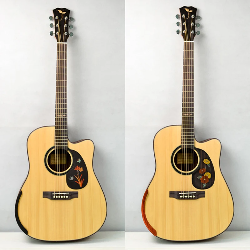 Bracciolo Per Chitarra Acustica - Legno Nero Con Adesivo - Foto 2