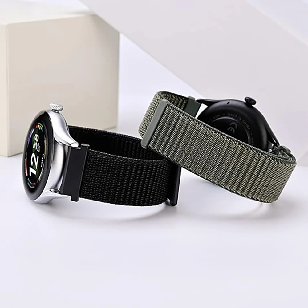 Versatile Nylon Loop Sports Strap - 20/22mm Braided Band Bracelet