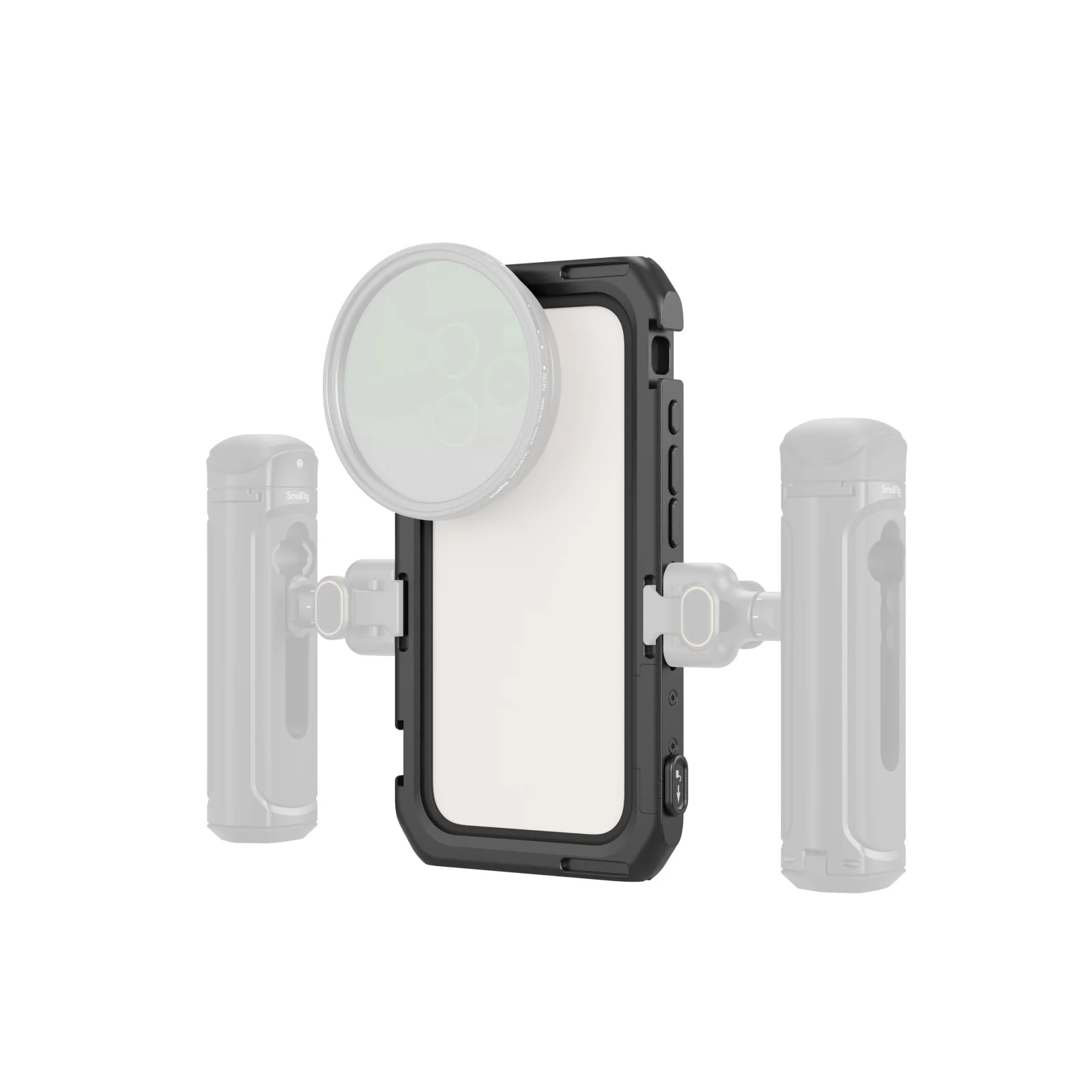 Small rig mobile video cage basic edition für iphone 16 pro/für iphone 16 pro max für video aufzeichnung/youtube/live streaming – Detail 5