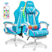 High Quality Gaming Chair RGB Light Office Chair Gamer Computer Chair Ergonomic Swivel Chair 2 Point Massage Gamer Chairs 1