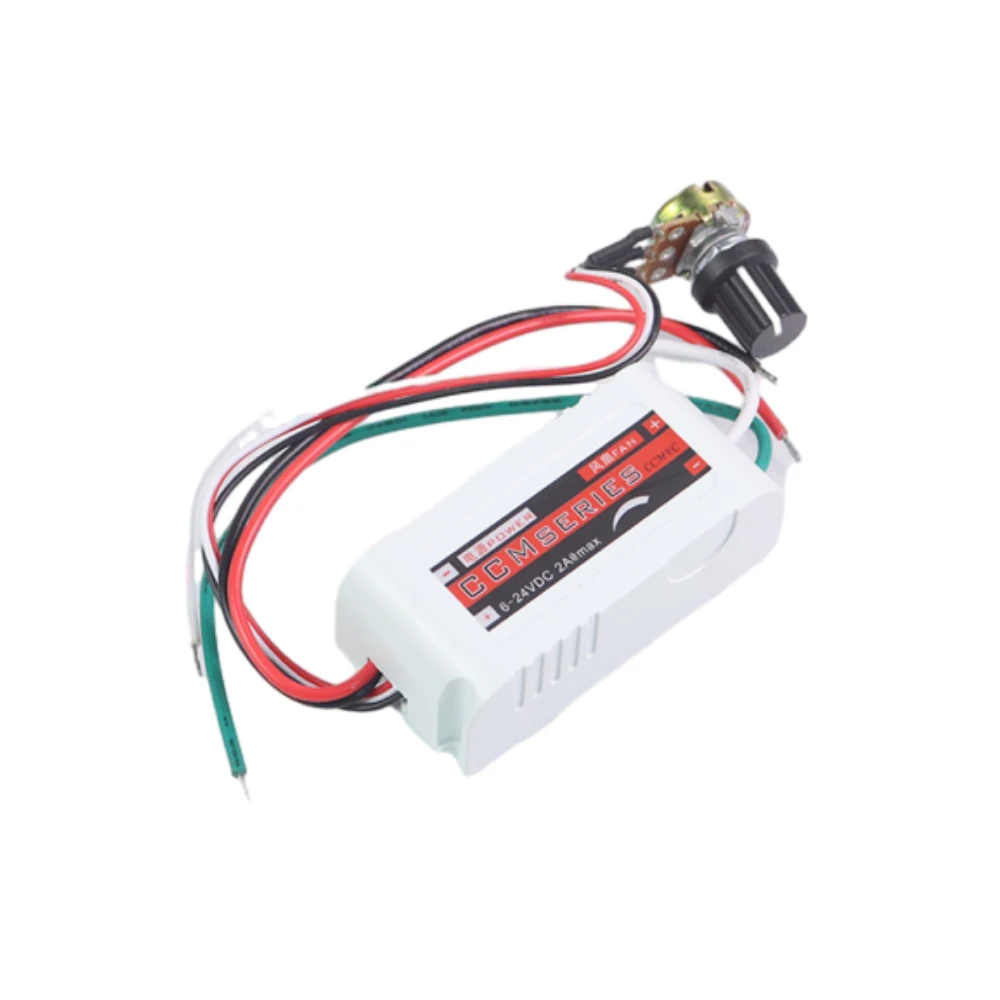 PWM Adjustable Motor Speed Controller DC 5V/12V/24V 1A Motor Governor Speed Regulator for Brushless Fan/LED/Water Pump