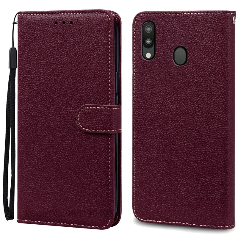 Leather Wallet Case for Samsung Galaxy M20 - Flip Cover & Card Holder