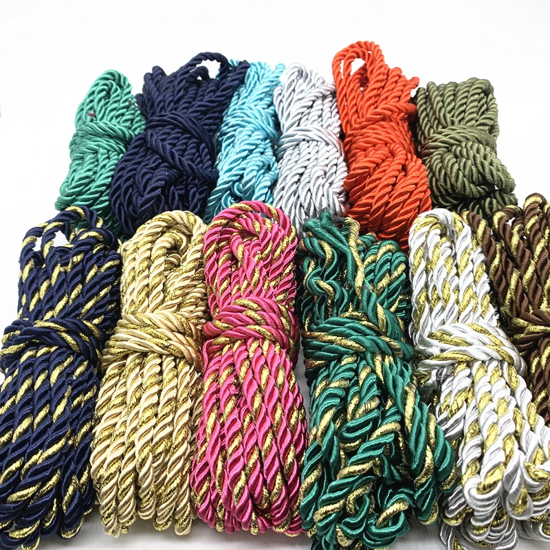 3strand Paracord Rope 5yards/lot 6mm Polypropylene Rope For Home