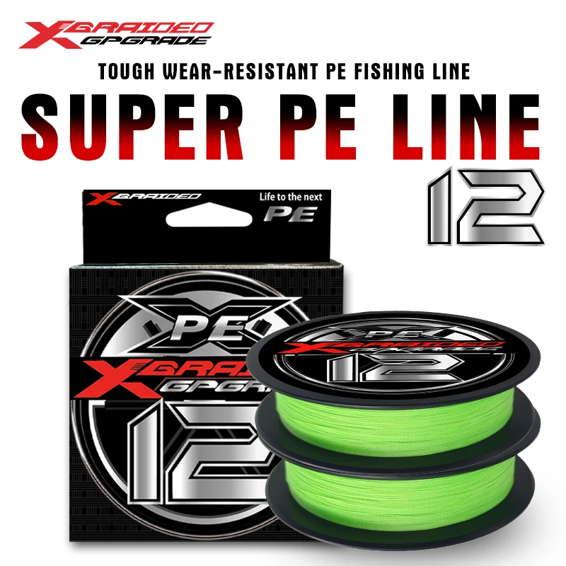 新しい YGKX PE 編組釣り糸 X12 超強力日本マルチフィラメント海釣り糸 13LB-79LB 鯉ライントラウト釣り糸