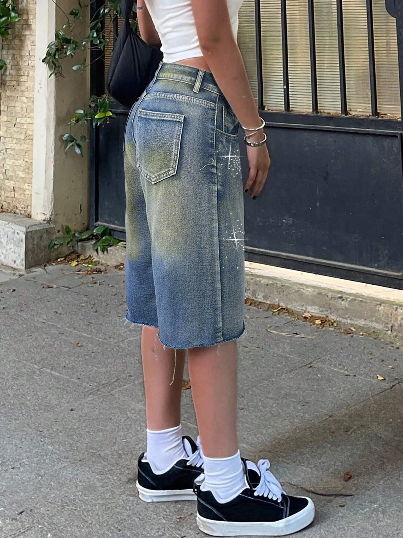 Denim Shorts Detail