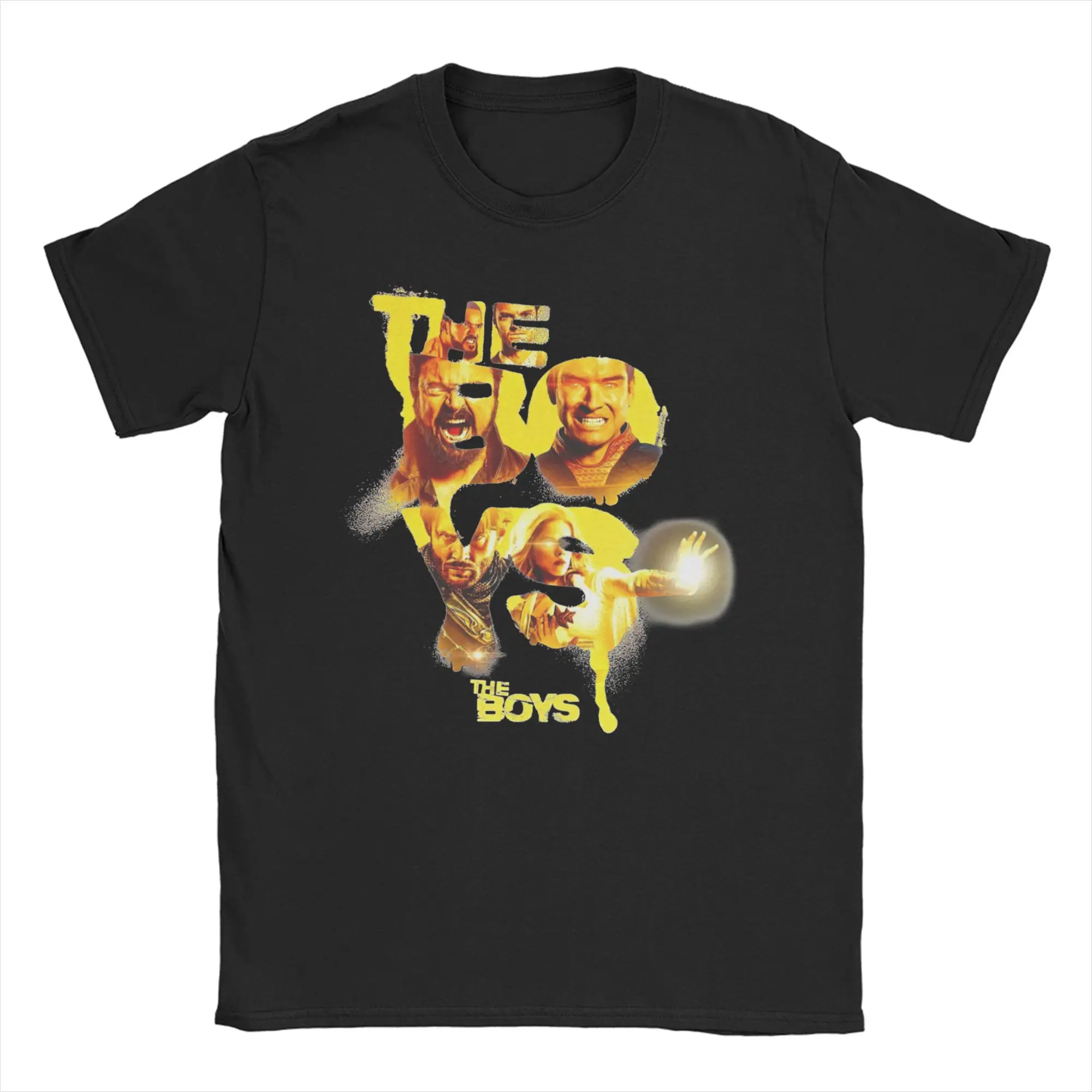 Homelander Laser Eyes Graphic Cotton Crewneck Tee - Unisex Short Sleeve Top
