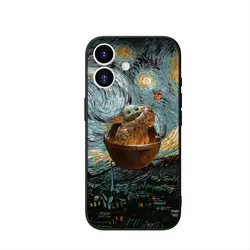 Starry Galaxy Wars Themed Phone Cover with Cute Characters - iPhone 5 s (1)