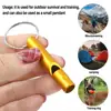 Mini Size Whistles Pendant Outdoor Multifunction Whistle Keychain Outdoor Survival Emergency Call Tools Metal Whistle Keyring 5
