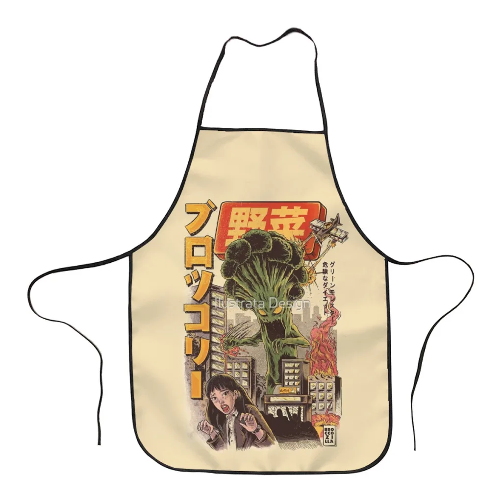 

THE BROCCOZILLA Kitchen Aprons for Women Household Cleaning Apron Chefs Cooking Baking Apron for Child