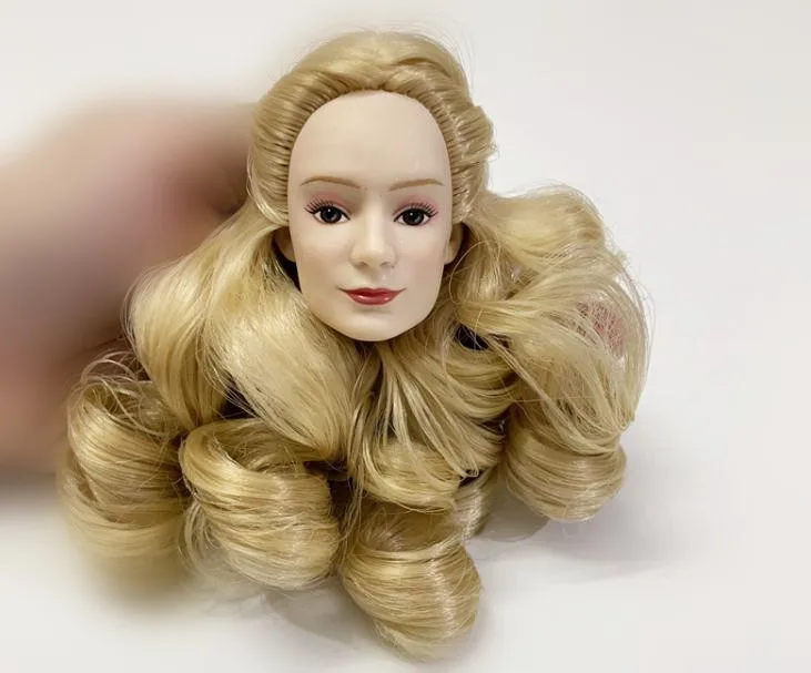 원래 희귀 얼굴 인형 머리 다채로운 부드러운 머리 인형 부품 레드 퀸 킹 앨리스 인형 머리 인형 액세서리 피규어 장난감 부품